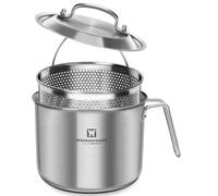 WAGENSTEIGER Stainless Steel Vegetable Egg Steamer Pot Saucepan Pasta Stovetop Cooker with Perforated Basket, Small Sized for Single or Double Servings (2.3Liter / 2.43Quarts)