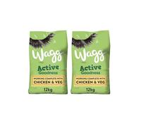 Wagg Active Goodness Complete Dry Adult Dog Food Chicken & Veg 12kg -