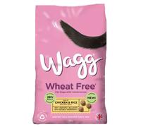 Wagg Sensitive Wheat Free Chicken and Rice Complete Dry Dog Food, 2kg pack of 4