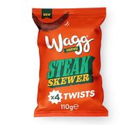 Wagg Chews Dog Treats Steak Skewer Sticks 110g (Pack of 12)