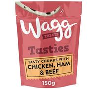 Wagg Chicken, Ham & Beef Tasty Chunks Dog Treats 150g, pack of 7