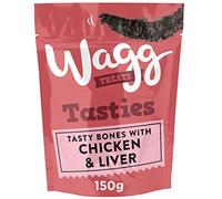 Wagg Chicken & Liver Tasty Bones Dog Treats 150g, pack of 7