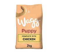 Wagg Complete Growing Support Dog Puppy Dried Dry Food With Chicken 2Kg Bag