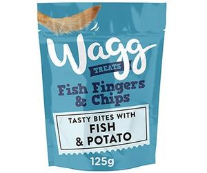 Wagg Fish Fingers and Chips Dog Treats - 125g