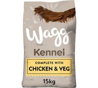 Wagg Kennel Complete Dry Adult Dog Food Chicken & Veg 15kg - Meaty Ingredients Come 1st