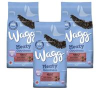 Wagg Meaty Goodness Adult Complete Beef Dinner Dry Dog Food 2Kg X 3
