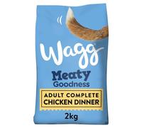 Wagg Meaty Goodness Adult Complete Chicken Dinner Dry Dog Food 2kg (Pack of 4)