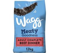 Wagg Meaty Goodness Complete Dry Adult Dog Food Beef Dinner 12kg - Mea