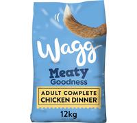 Wagg Meaty Goodness Complete Dry Adult Dog Food Chicken Dinner 12kg - Meaty Ingredients Come 1st