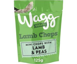 Wagg Mini Chops Lamb & Peas Dog Treats 125g (Pack of 7) - Oven Baked