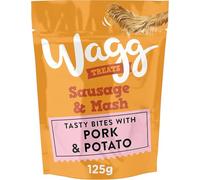 Wagg Sausage & Mash Tasty Bites Pork & Potato Dog Treats 125g (Pack of 7) - Oven Baked