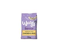 Wagg Senior Complete Dry Dog Food Chicken & Rice 15kg - 28% Meaty Ingredients