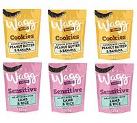 Wagg Sensitive Lamb & Rice & Peanut Butter & Banana Treats 125g x3 - Pet Treat Bundle for Dogs' Birthday by Petreats