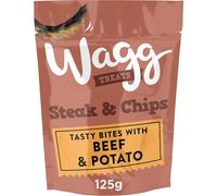 Wagg Steak & Chips Tasty Bites Beef & Potato Dog Treats 125g (Pack of