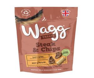Wagg Steak & Chips Treats 125G (Pack Of 7)