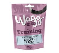 Wagg Training Beef, and Chicken Dog Treats 125g (Pack of 7) - Oven Baked (Package may vary)