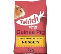Wagg Twitch Guinea Pig Food 2kg (Pack of 4) - Complementary Feed Nuggets