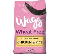 Wagg Wheat Free Complete Dry Adult Dog Food Chicken & Rice 12kg - For Sensitive Stomachs