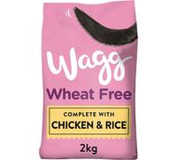 Wagg Wheat Free Complete Dry Adult Dog Food Chicken & Rice 2kg (Pack of 4) - For Sensitive Stomachs