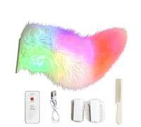 Wagging Tail for Car,Rechargeable Remote Control LED Lights Ornament,Plush Animal Moving Tails - for RV, SUV, Truck, Motorcycle, Vehicle, Rear, Travel, Trip, Commuting, Holiday, Party