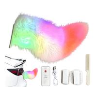 Wagging Tail for Car | Rechargeable Remote Control LED Lights Ornament | Plush Car Tail Decoration,for Trucks Motorcycle SUV Vehicles Home Travel Holiday Party Travel Trip Commuting