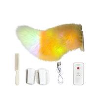 Wagging Tail for Car,Remote Control Cute Realistic LED Lights - Plush Animal Moving Tails | for Auto, RV, SUV, Truck, Motorcycle, Vehicles, Rear, Home, Holiday, Party, Trip, Commuting