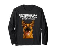 Wagging Tail German Shepherd Dog Lover Puppy Pup Long Sleeve T-Shirt