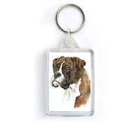 WaggyDogz Brindle Boxer Dog Keyring (KRG-244)
