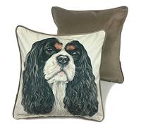 WaggyDogz Cavalier King Charles Spaniel Luxury Dog Cushion/Pillow by Christine Varley (CUS-UK169)