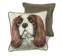 WaggyDogz Cavalier King Charles Spaniel Luxury Dog Cushion/Pillow by Christine Varley (CUS-UK181)