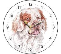 WaggyDogz Clumber Spaniel Dog Gift Wall Clock (CLK-197) 28cm Made in UK