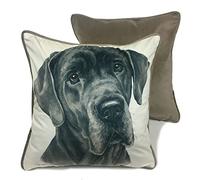 WaggyDogz Great Dane Luxury Dog Cushion/Pillow by Christine Varley (CUS-UK170)