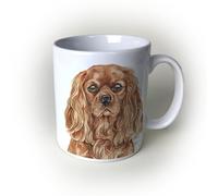 WaggyDogz Ruby Cavalier King Charles Spaniel Ceramic Mug (CMG-260)