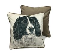 WaggyDogz Springer Spaniel Luxury Dog Cushion/Pillow by Christine Varley (CUS-UK177)