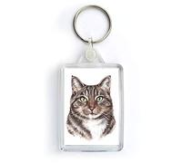 WaggyDogz Tabby Cat Keyring (KRG-EC11)