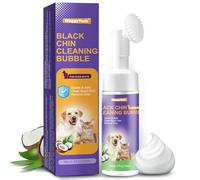 WaggyTech Cat Black Chin Cleaner 5fl.oz, Cruelty Free Cat Acne Chin Treatment with Soft Silicone Brush Head, Removes Cat Blackheads, 2-in-1 Hair Health Cleaner Oil, Dirt (White)
