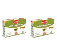 Wagh Bakri Instant Cardamom Tea Unsweetened 140g x 2 - Instant Elaichi Chai Premix | Aromatic Cardamom Flavoured Tea | Just Add Hot Water
