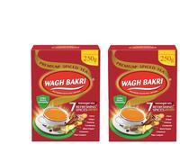 Wagh bakri Premium Tea Masala 250g (Pack of 2) - Rich Taste and Invigorating Aroma - Blend Of Fresh Tea Premium Leaves - Relish The Exquisite Taste Of Chai