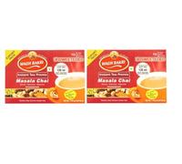 Wagh Bakri Premix Masala Unsweetened Tea 140g x 2 | Instant Spiced Tea Premix | Quick & Convenient Indian Chai
