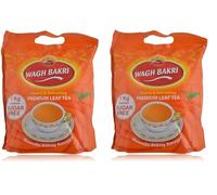 Wagh Bakri Tea Pouch 1kg | Strong & Flavourful Black Tea Granules | Traditional Indian Style Chai (Pack of 2)
