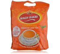 Wagh Bakri Tea Pouch 1kg | Strong & Flavourful Black Tea Granules | Traditional Indian Style Chai (Pack of 1)