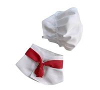 WAGHAVEN Dog Chef Costume, 2 Pack Dog Halloween Costumes Chef Hat and Tie Collar Set, Pet Uniform Clothes for Small Dogs Cats Puppy Kitten