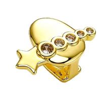 WAGHAVEN Polish Alloy Mouth Decoration with Secure Fit Suitable for Adults Tradition Tooth Jewelry Festival Tooth Accessory Star Grillzs