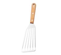 WAGHAVEN Stainless Steel Fish Lifter BBQ Spatula with Ergonomic Grip Handle for Flipping Fish Meat and Vegetables in Kitchen Barbecue Spatula for Camping