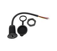WAGHAVEN USB a Female Connectors with Locking Nut Great for Marine Automotive Motorcycle Instrument Panel Charging and Data Sync Motorcycle USB Charging Port