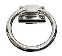 WAGLOS Stainless Steel Door Knocker Shiny Silver Door Handle Front Door Door Knock For Gate Home Apartment Door Ring Knocker