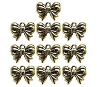 [Waglum] 10 PCS Bow Knot Jewelry Charms Pendants have created a study result for jewelry research findings, フリーサイズ, As described, No Gemstone