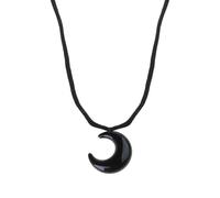 Waglum National Customs Moon Pendant Charm Necklace Clavicle Chain Tender Lady Jewelry Gift Pendant for Women Men, フリーサイズ, As described, No Gemstone