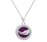 [Waglum] Trees Of Life Scent Diffuser Necklace Stainless Steel Locket Fashion Enthusiast Pendant Neck Chain Accessories, フリーサイズ, As described, No Gemstone