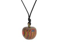 [Waglum] Vintage Screwable Acorn Pendant Necklace Long Wax Rope Pine Inn Cone Glang Drop Ethnic Jewelry Wood Pendant, Free Size, As described, No Gemstone